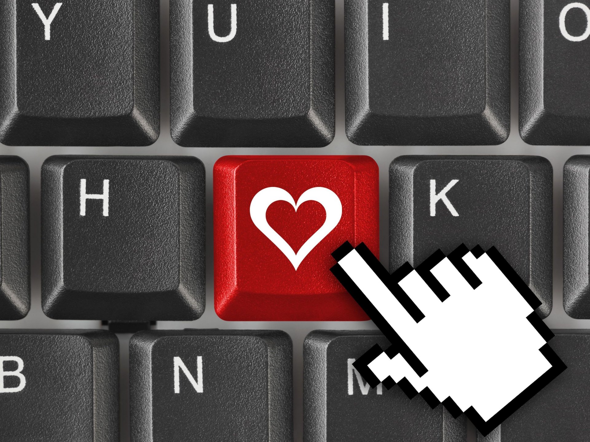 mood keyboard heart button black red background cursor love red wallpaper widescreen fullscreen widescreen