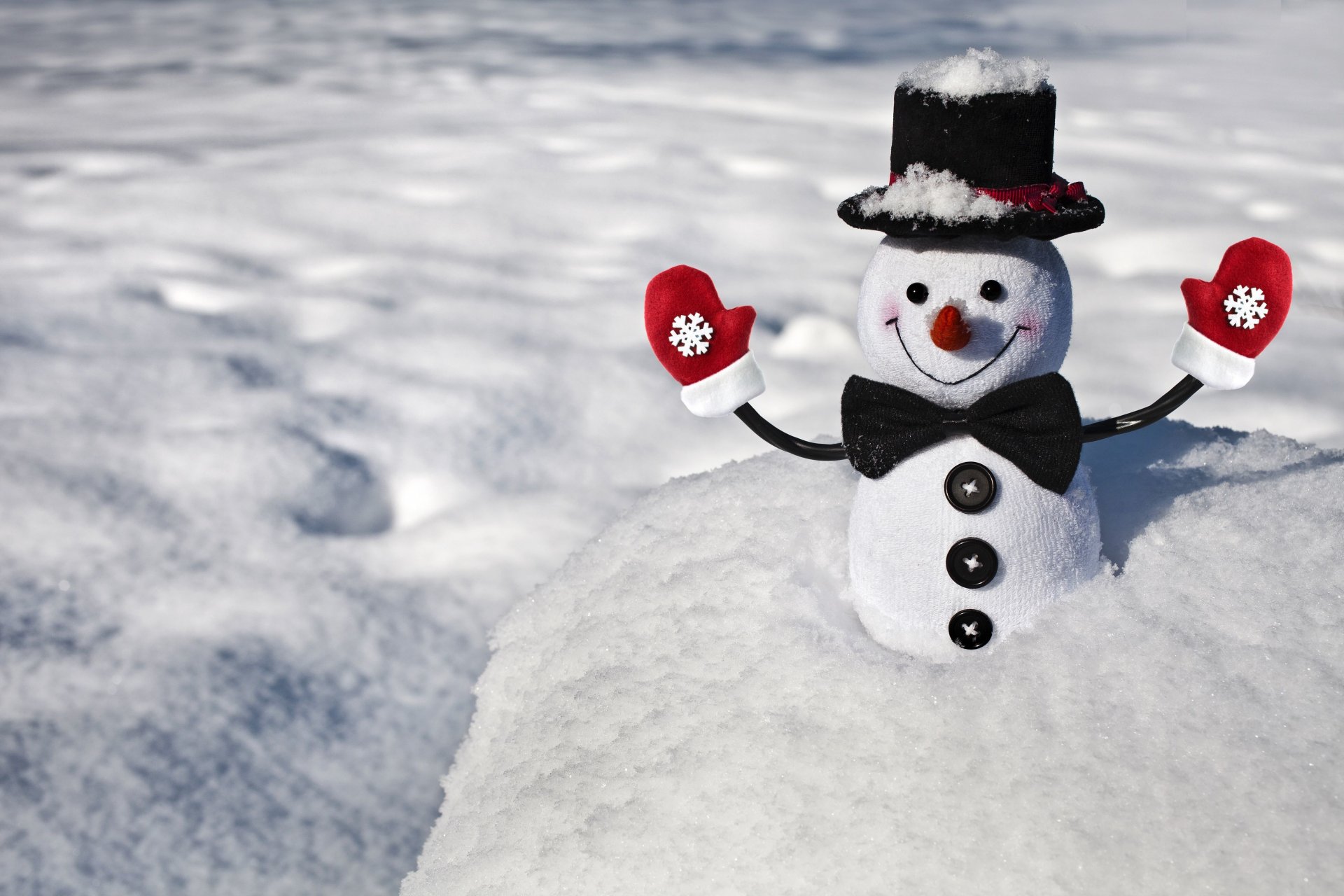 mood winter snow snowman smile positive butterfly mittens snowflakes buttons background wallpaper widescreen full screen hd wallpaper