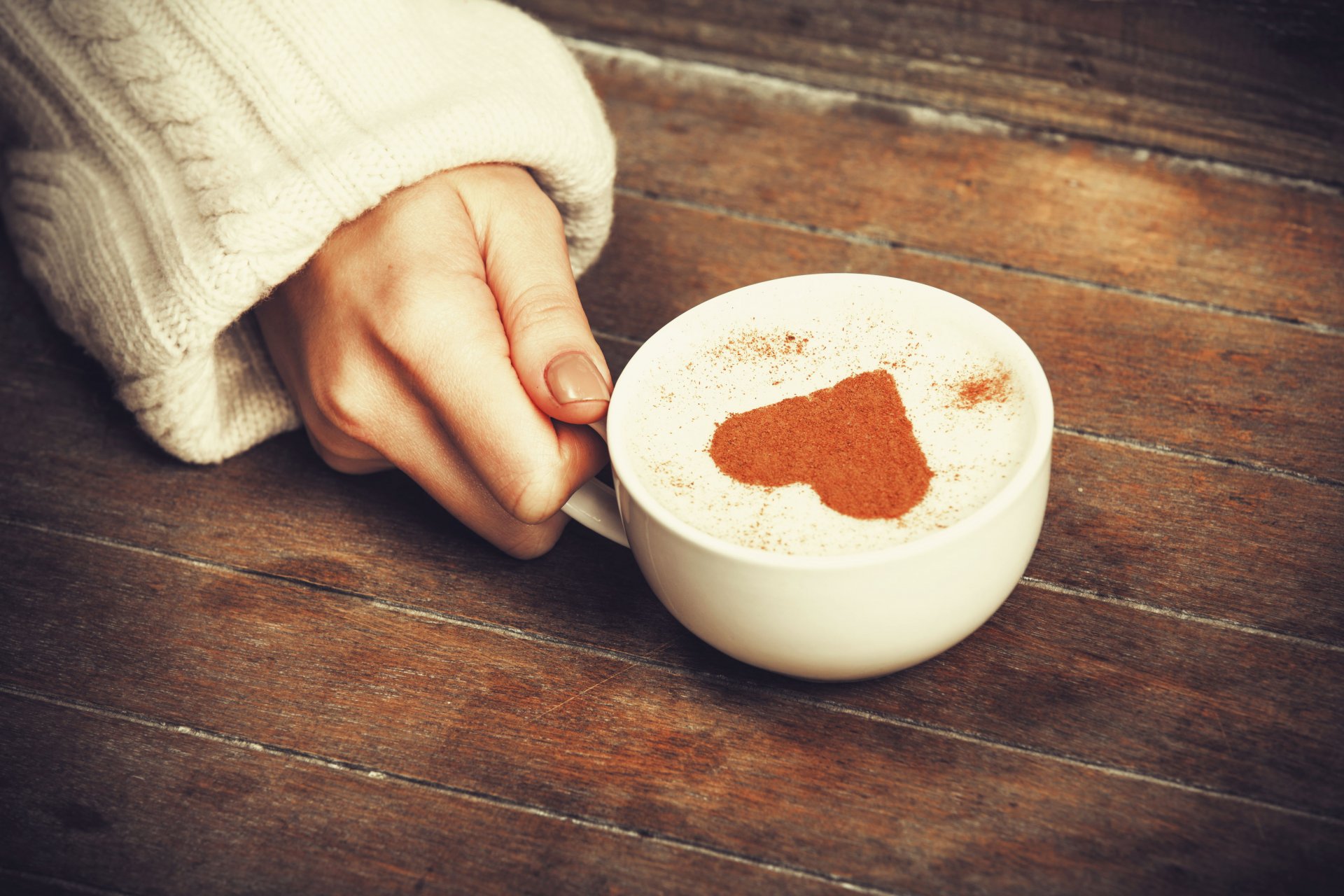 mood mug cup heart heart cappuccino hand girl background wallpaper widescreen fullscreen widescreen widescreen