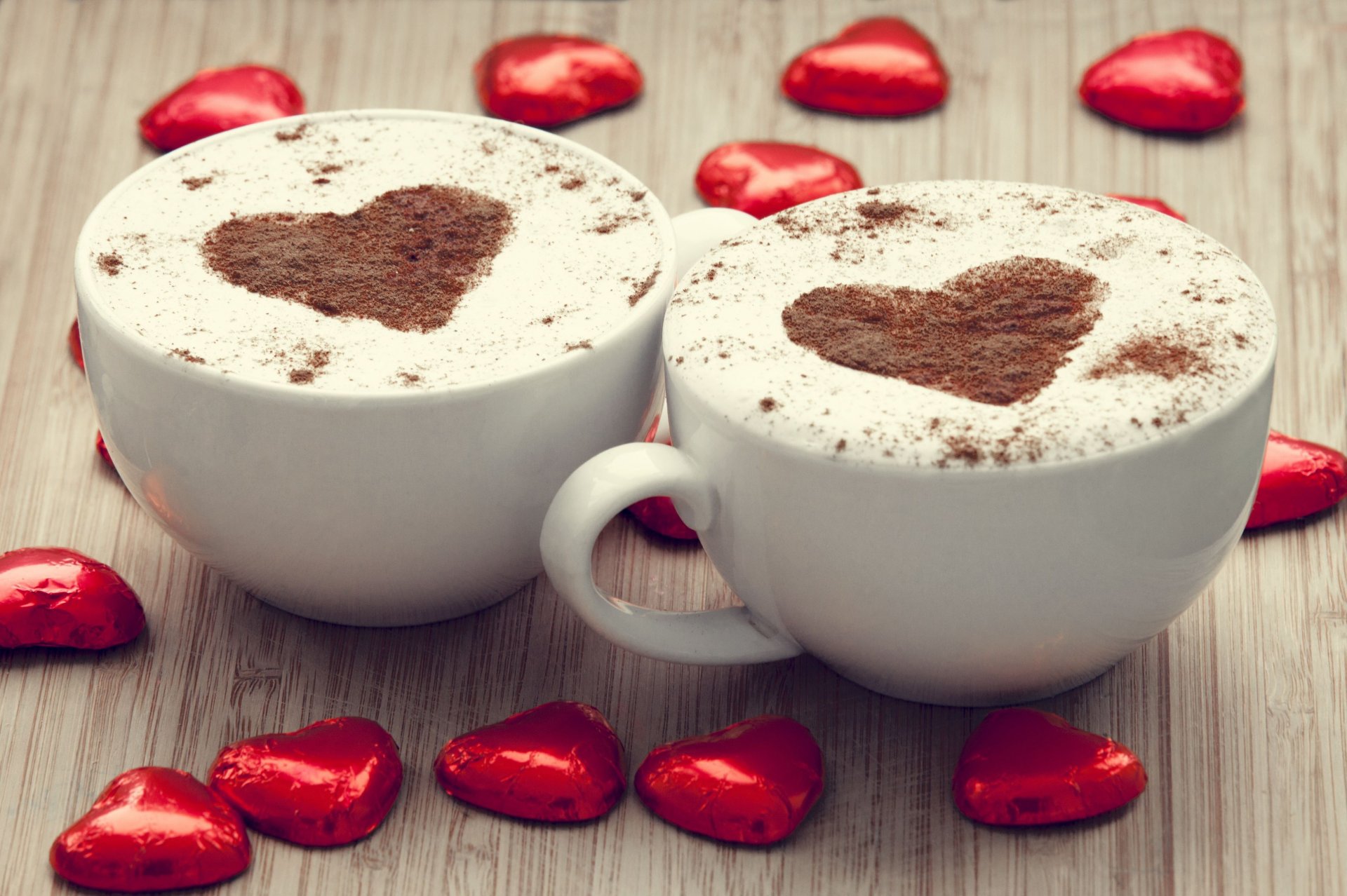 mood coffee cappuccino drawing heart heart mug mugs cup chocolate foil red background wallpaper widescreen fullscreen widescreen widescreen