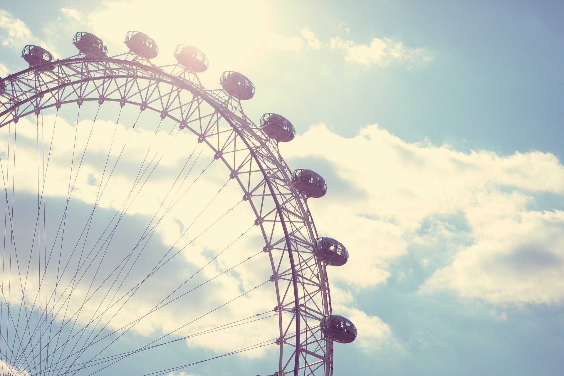 stimmung riesenrad attraktion park unterhaltung himmel hintergrund tapete widescreen vollbild widescreen widescreen