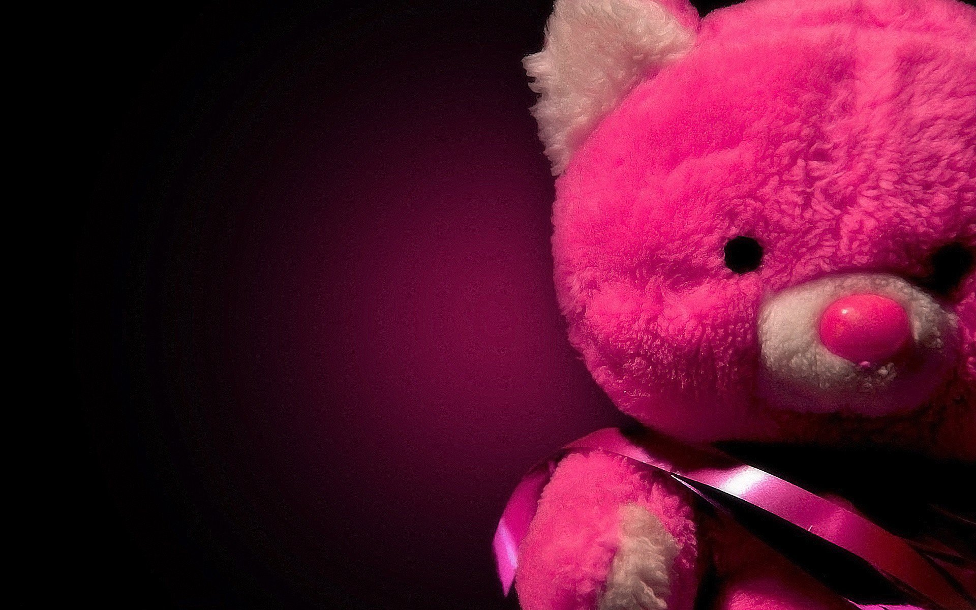 red garden teddy bear red glitter sad