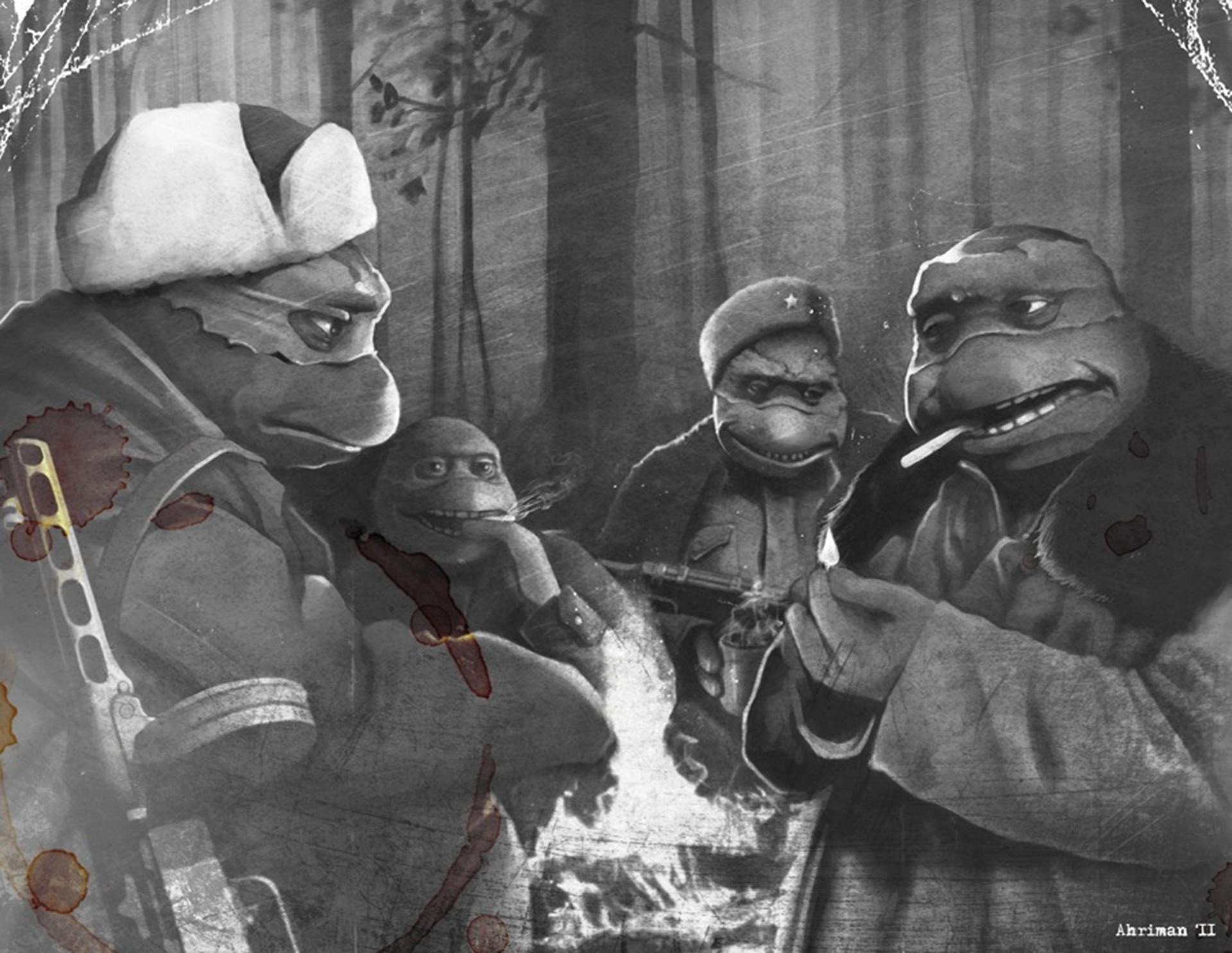 tortues ninja guerre urss leonardo raphaël donatello michel-ange