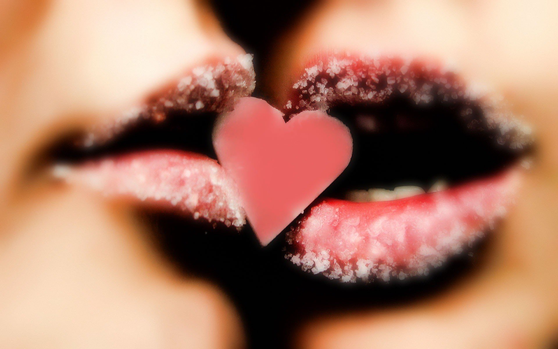 labios corazón azúcar