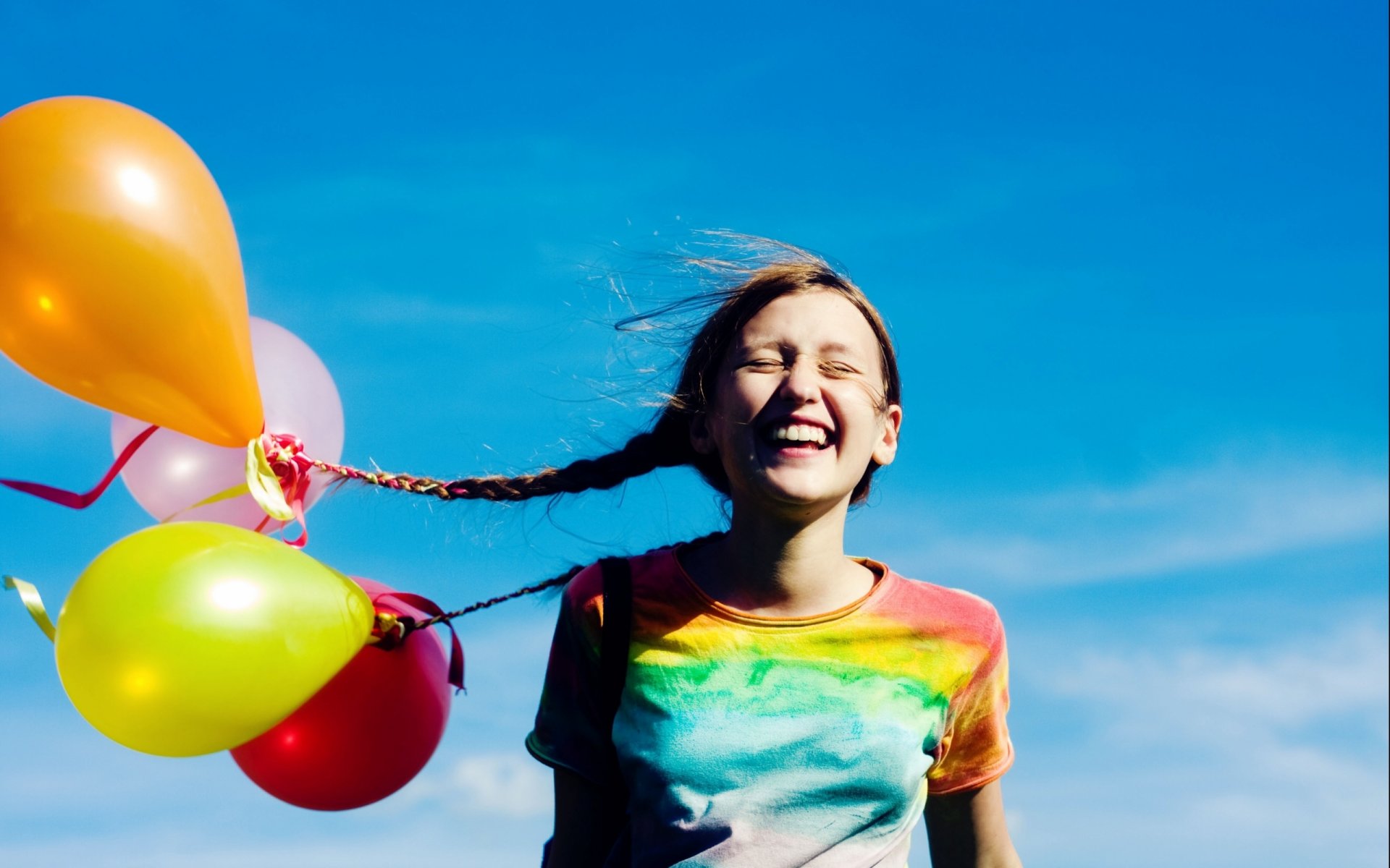 fille ballons humeur