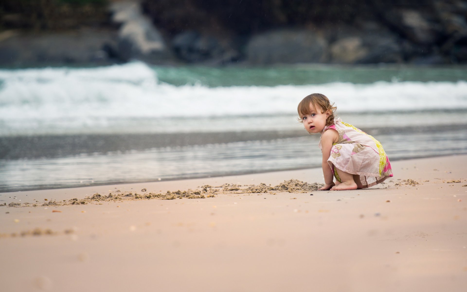 girl sea beach mood