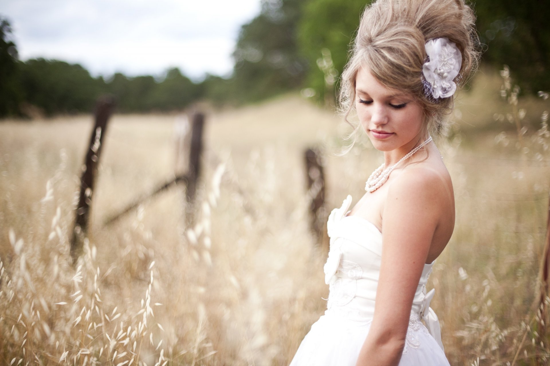 the field girl wheat