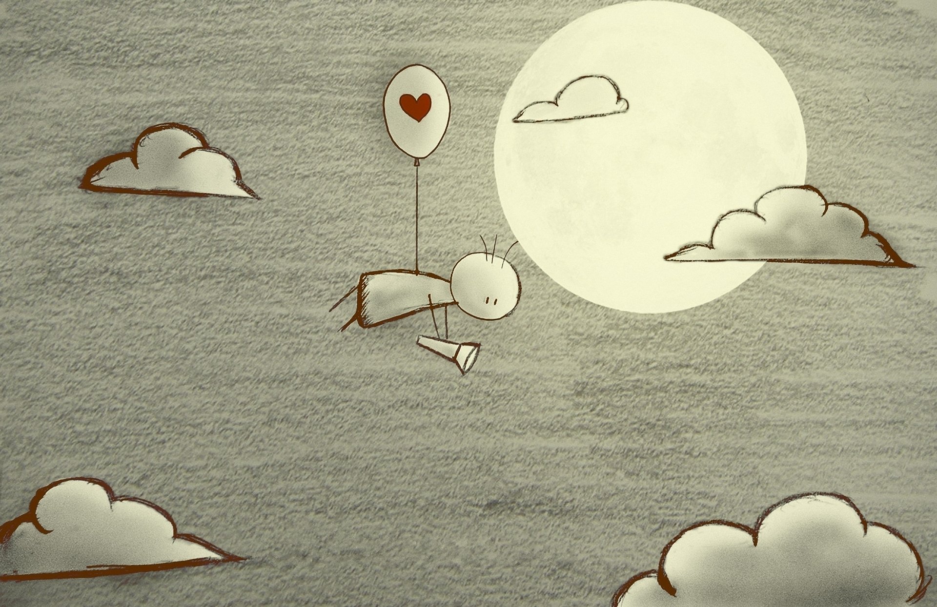 in search of love moon clouds flashlight heart deviantart