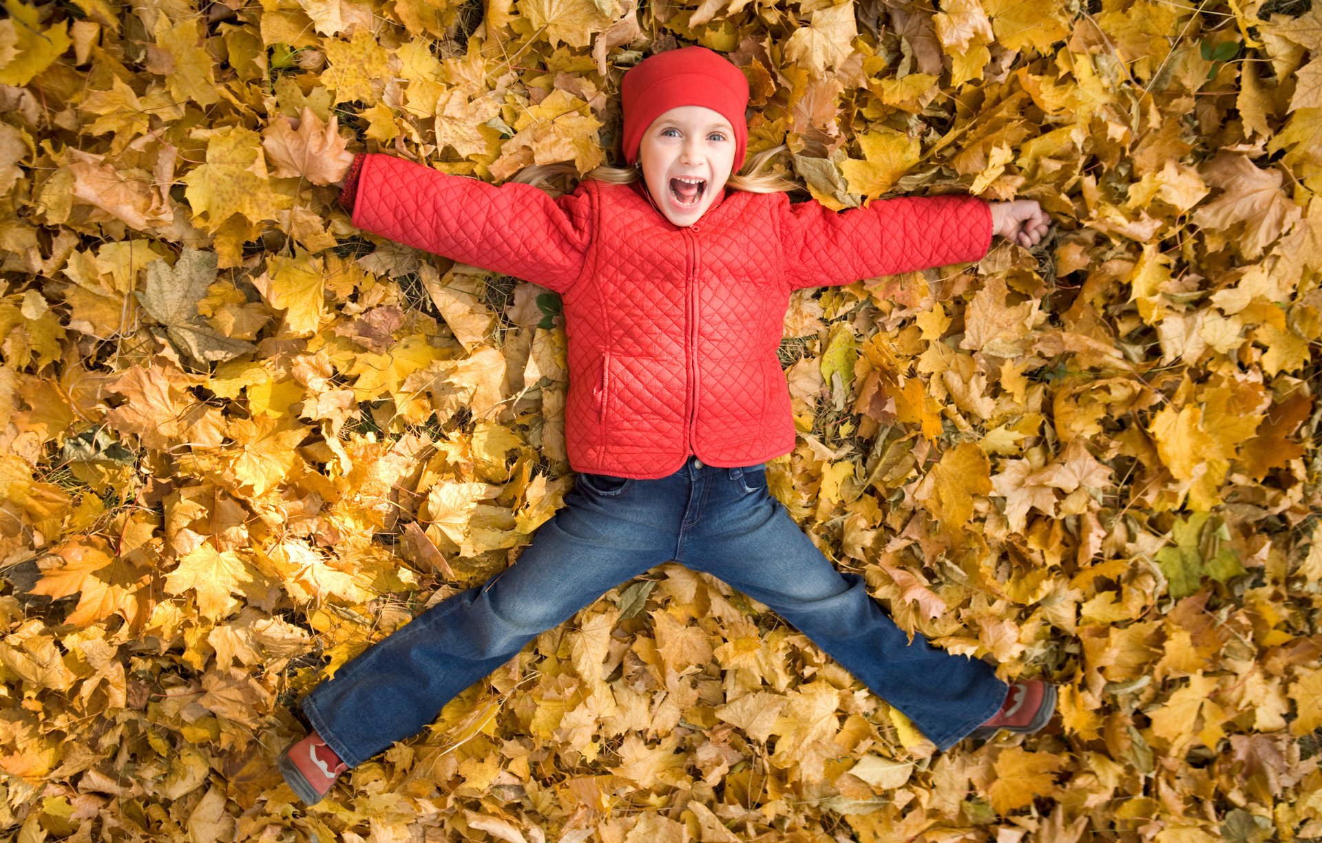 fille heureuse feuilles d automne bonheur souriant jouant enfance enfant petite fille heureuse feuilles d automne bonheur jouer s amuser enfants