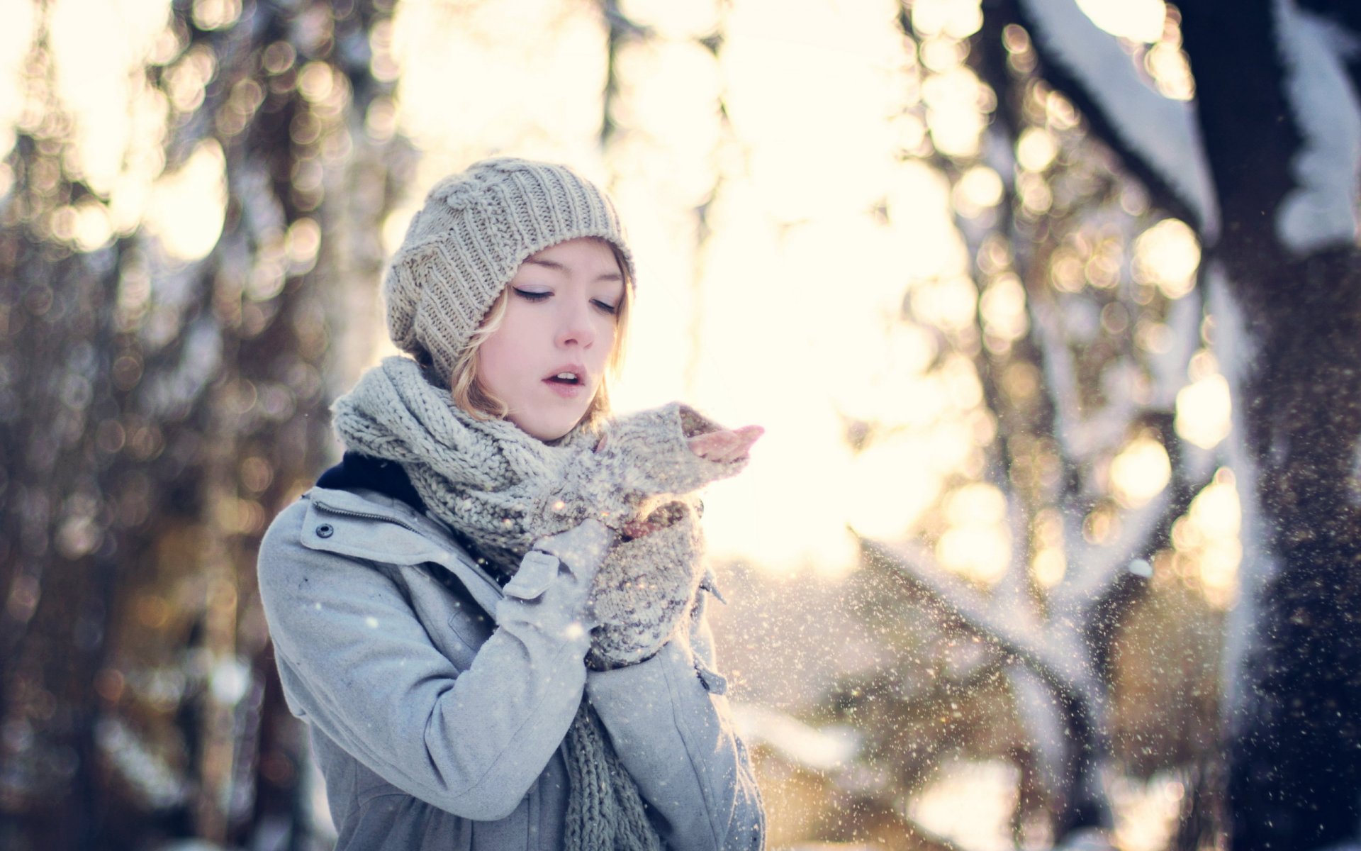 fille neige humeur