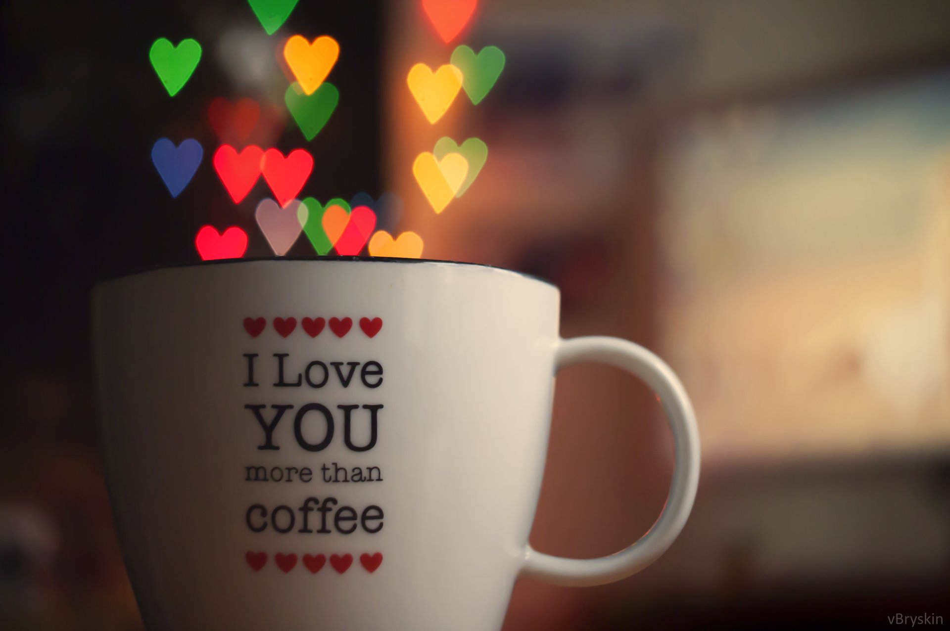 cup heart bokeh love soft light light