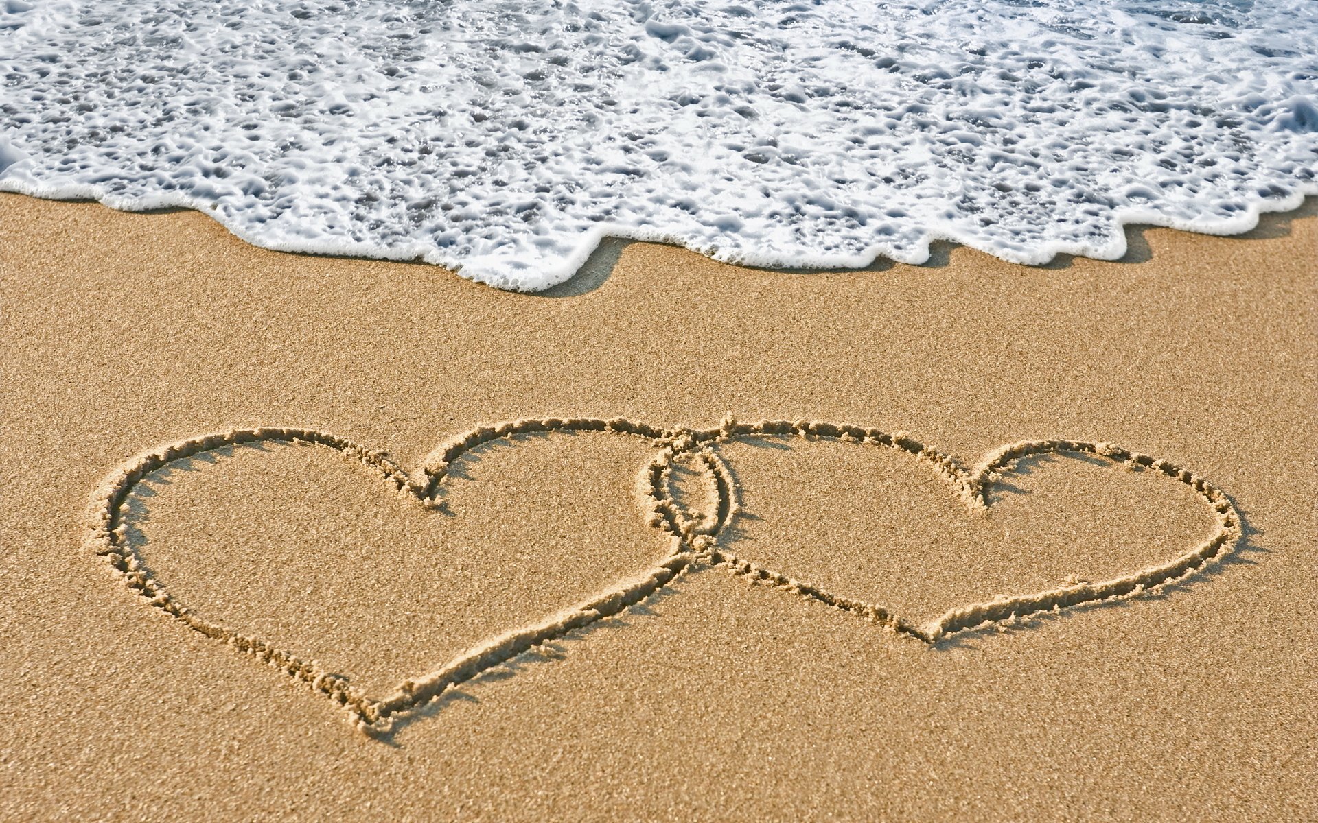 humeurs amour coeurs coeur sable écrit mer eau