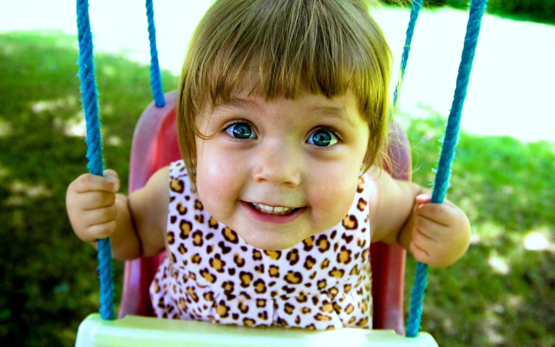 child girl smile happiness swing