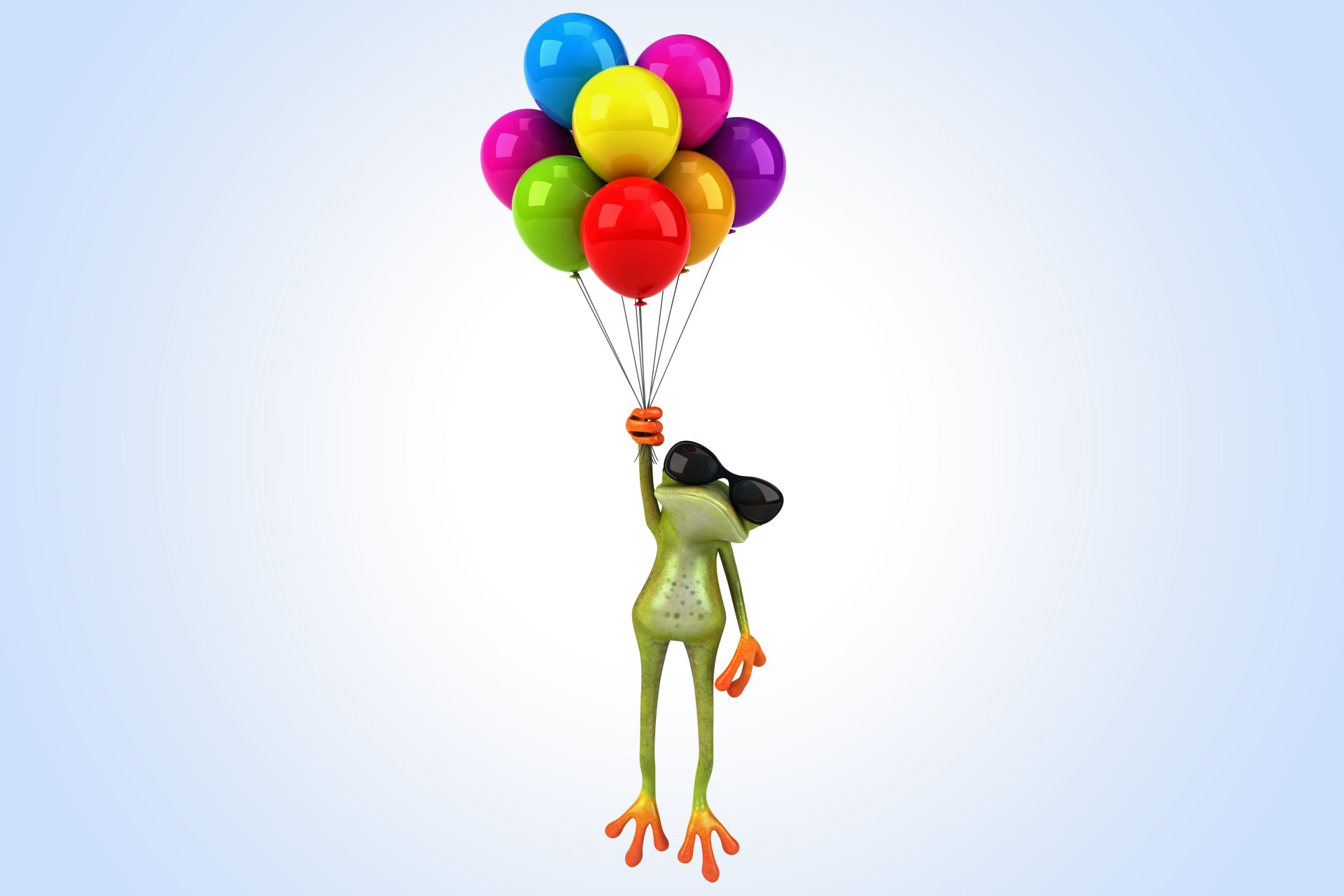 3d frog balloon