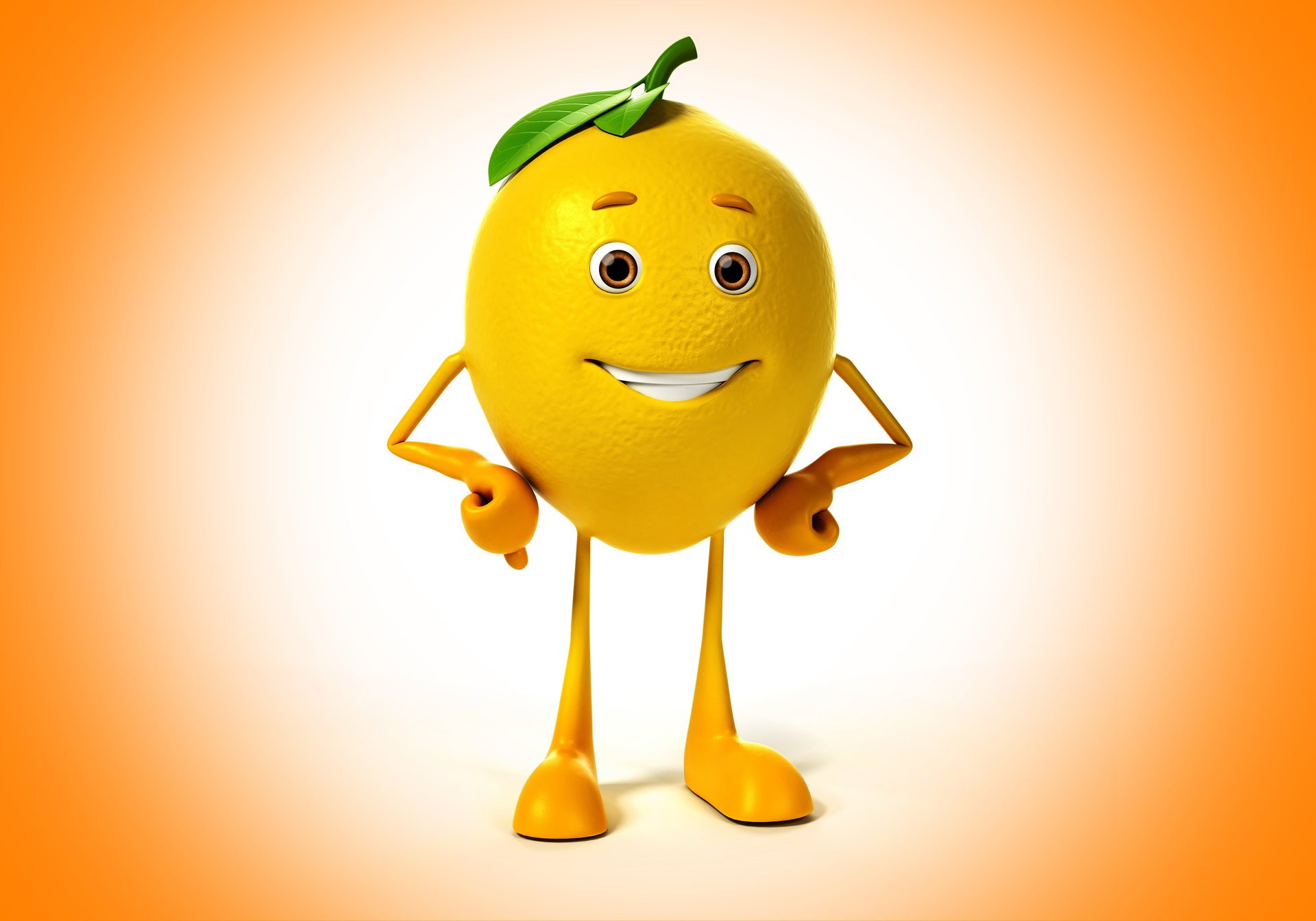 background lemon smile view 3d eye