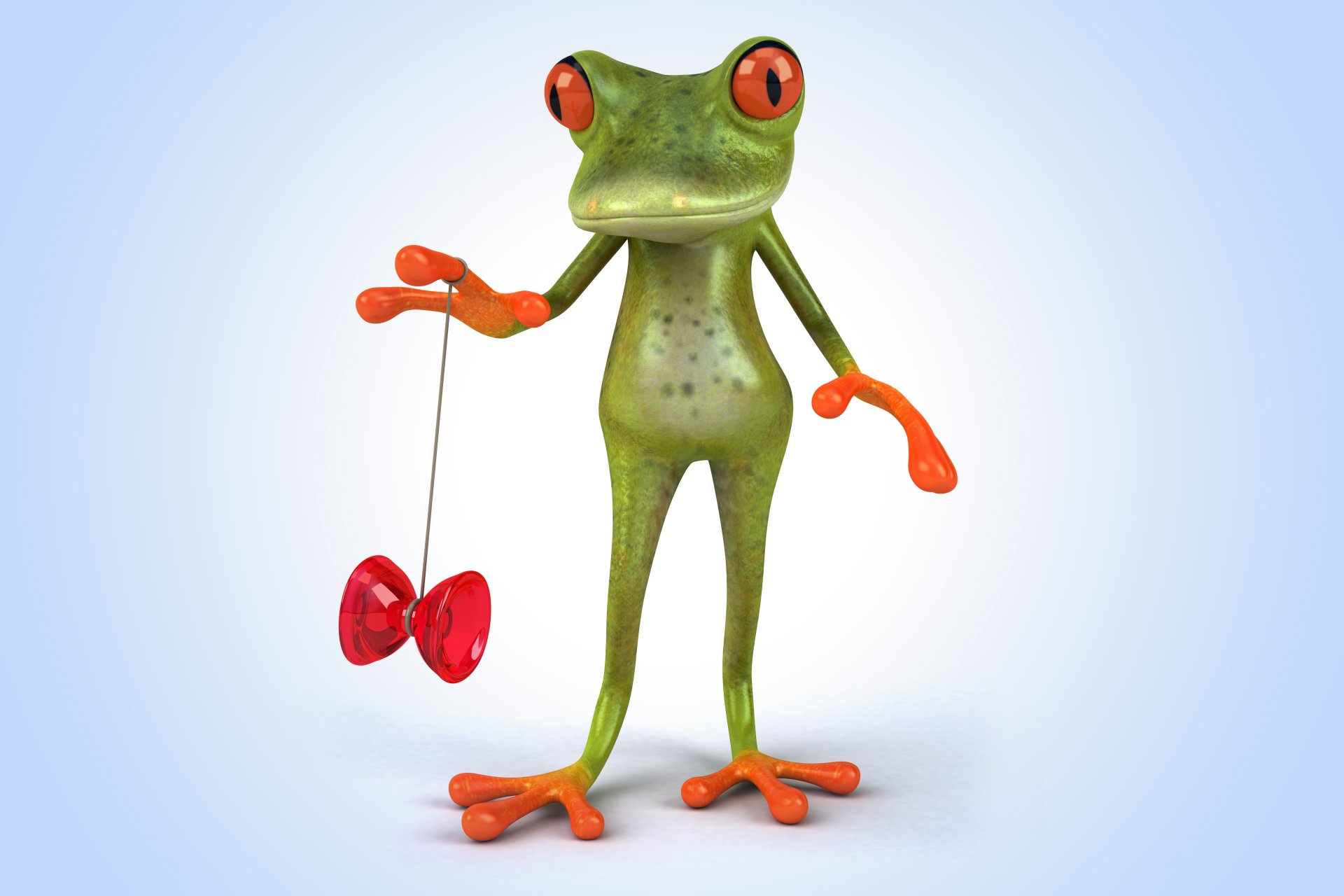 3d frosch cartoon