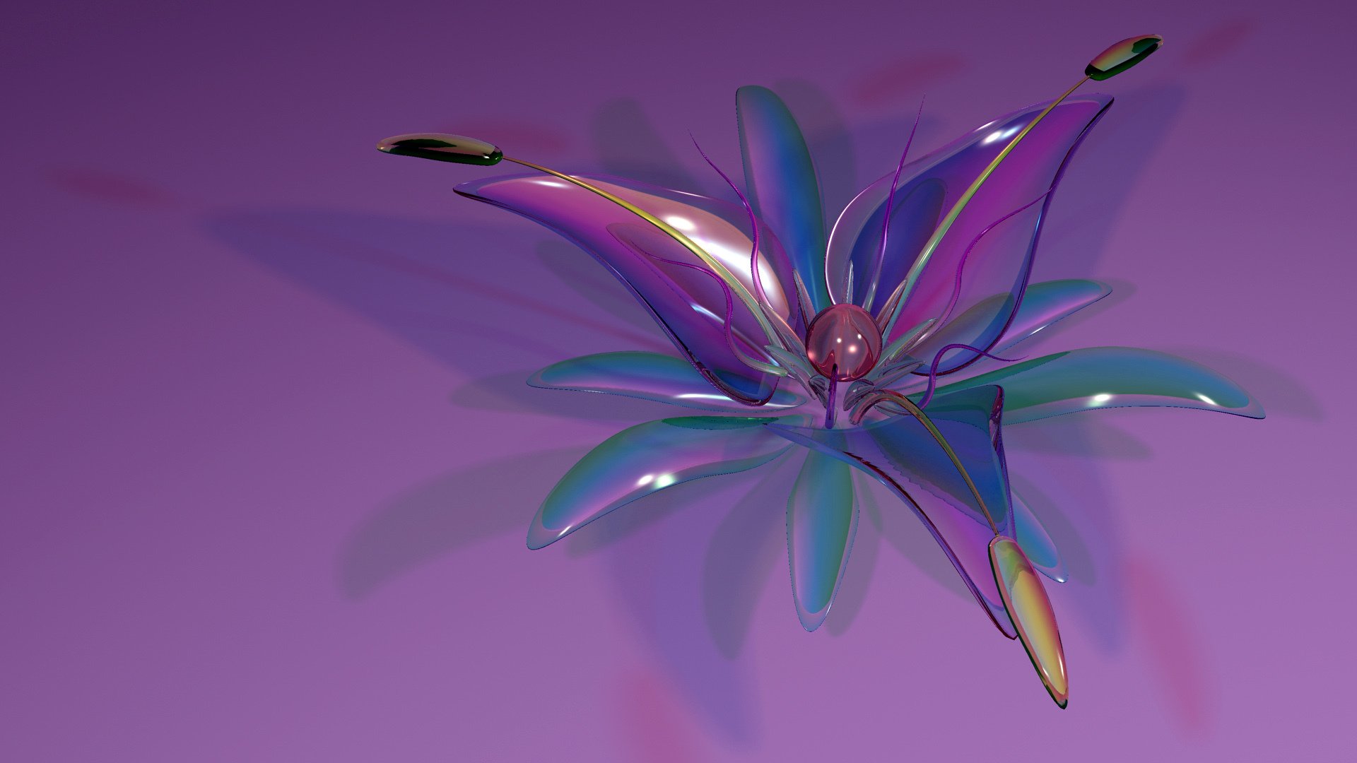 glass flower petal