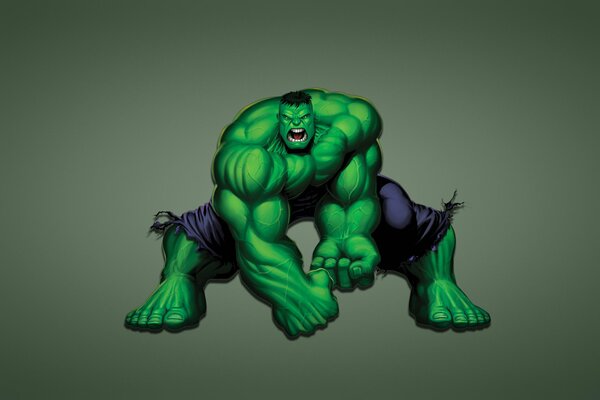 Screaming hulk graphic monster