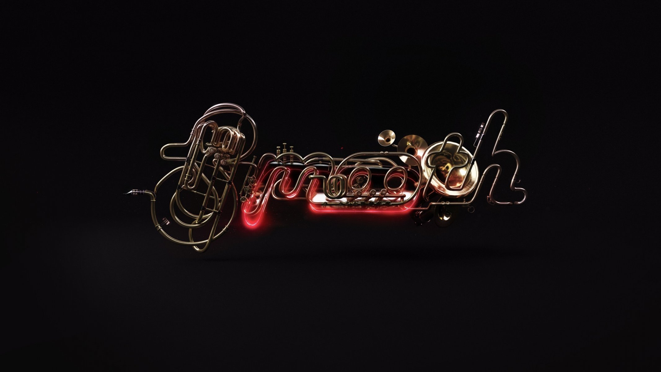 liscio jazz rendering strumenti musicali arte digitale