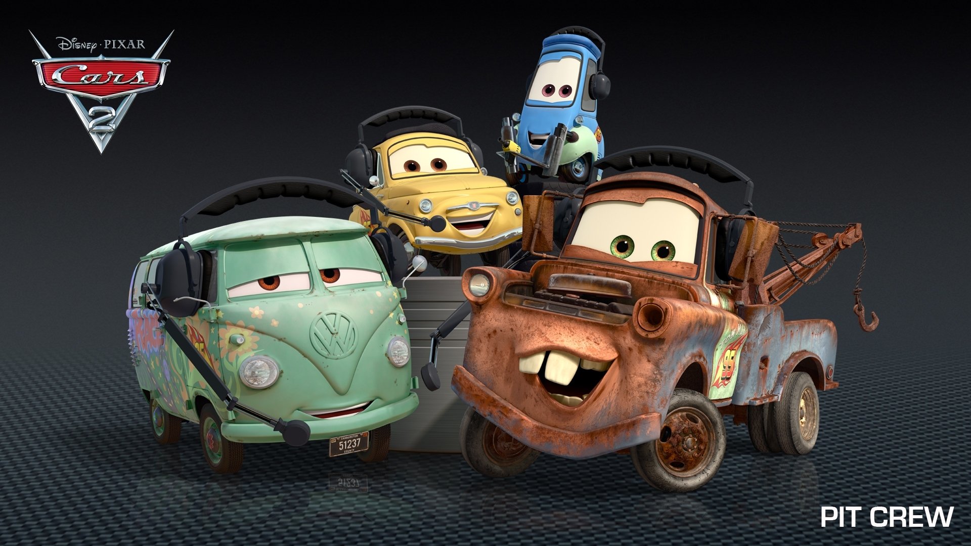 coches dibujos animados disney pixar equipo de pozo