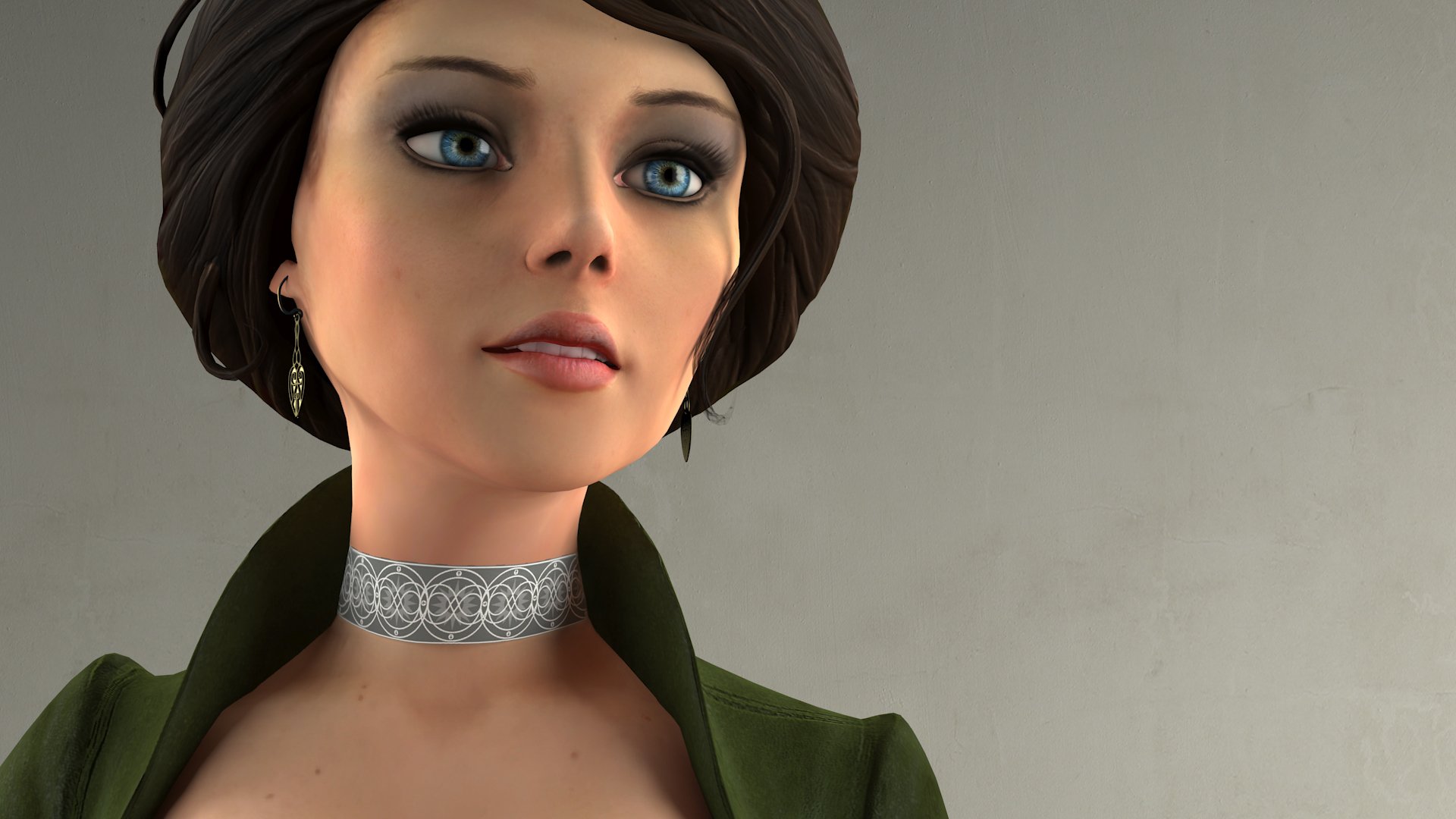 bioshock infinite elizabeth ragazza personaggio rendering vista