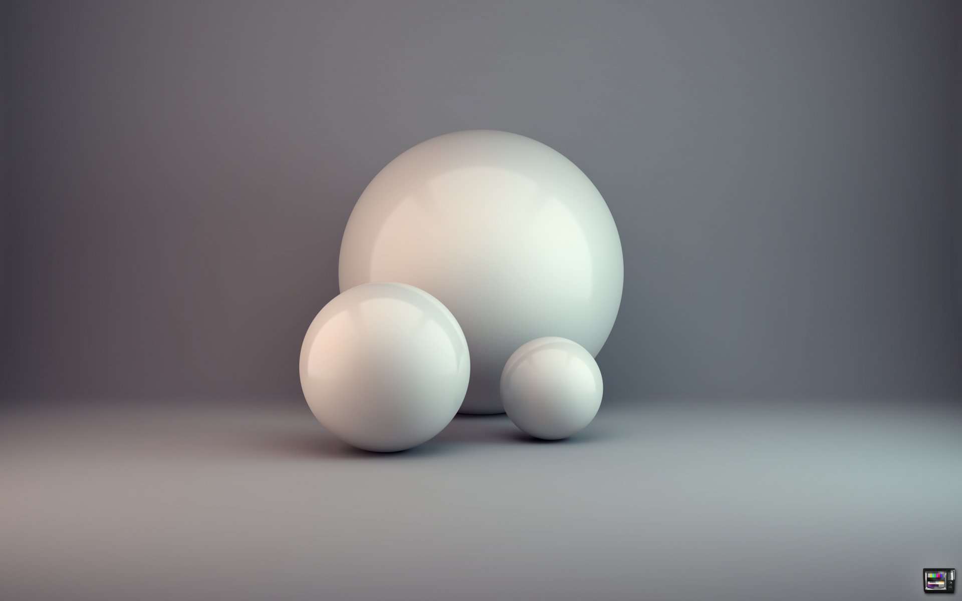 abstract rendering minimalism balls condezine