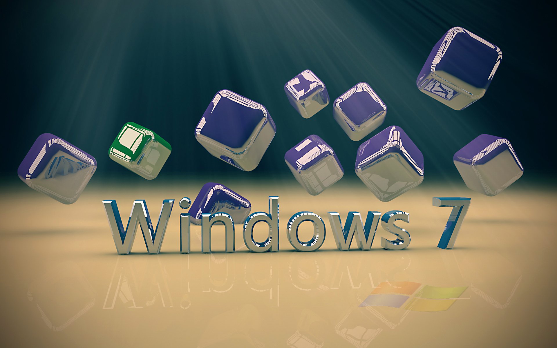 windows. 7 computer operating system cubic meters the text cube metal