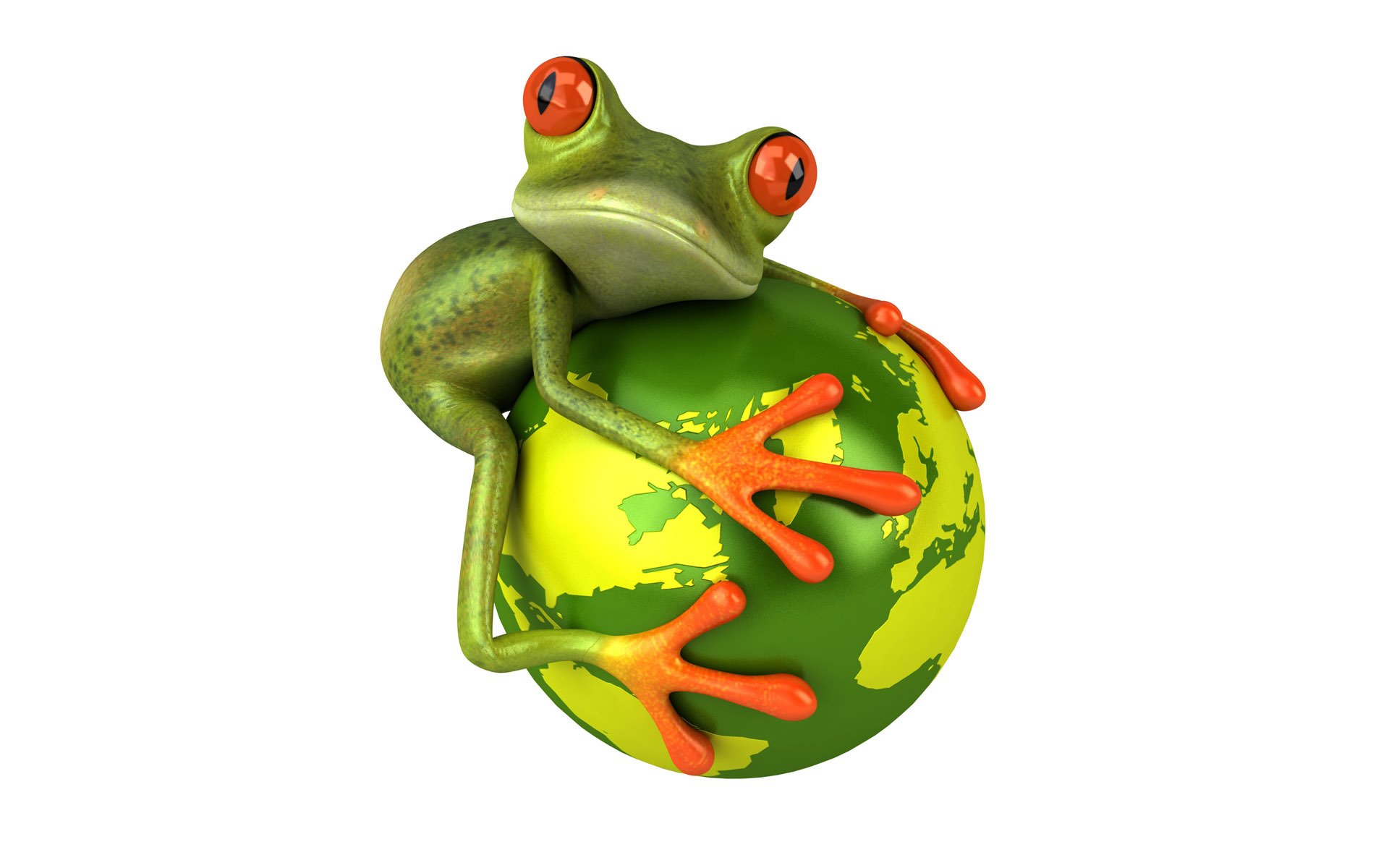 freier frosch 3d frosch grafik blick planet