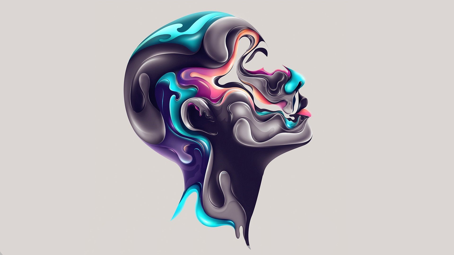 de profil le visage la peinture la couleur