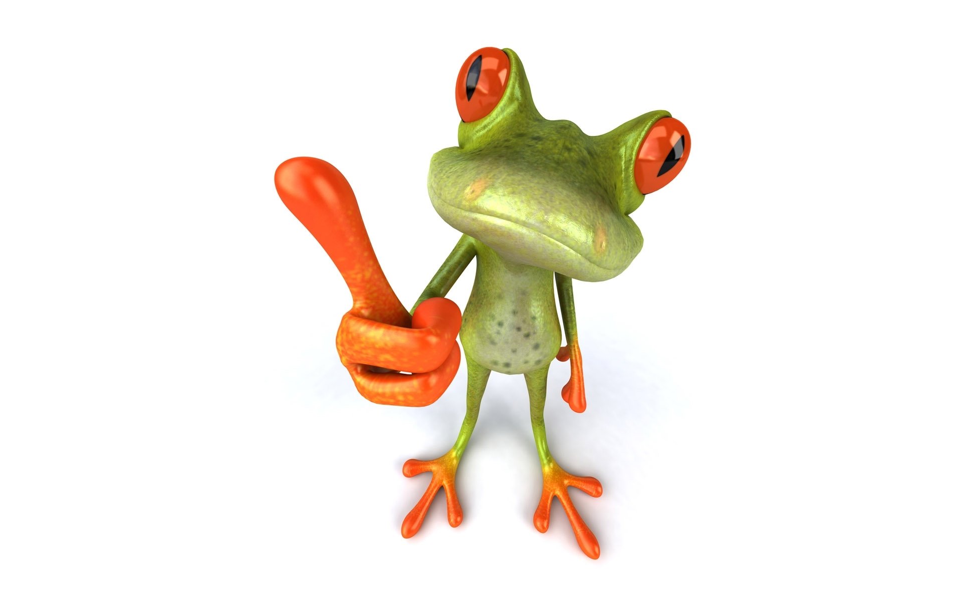 gratuit grenouille 3d grenouille graphiques doigt ok