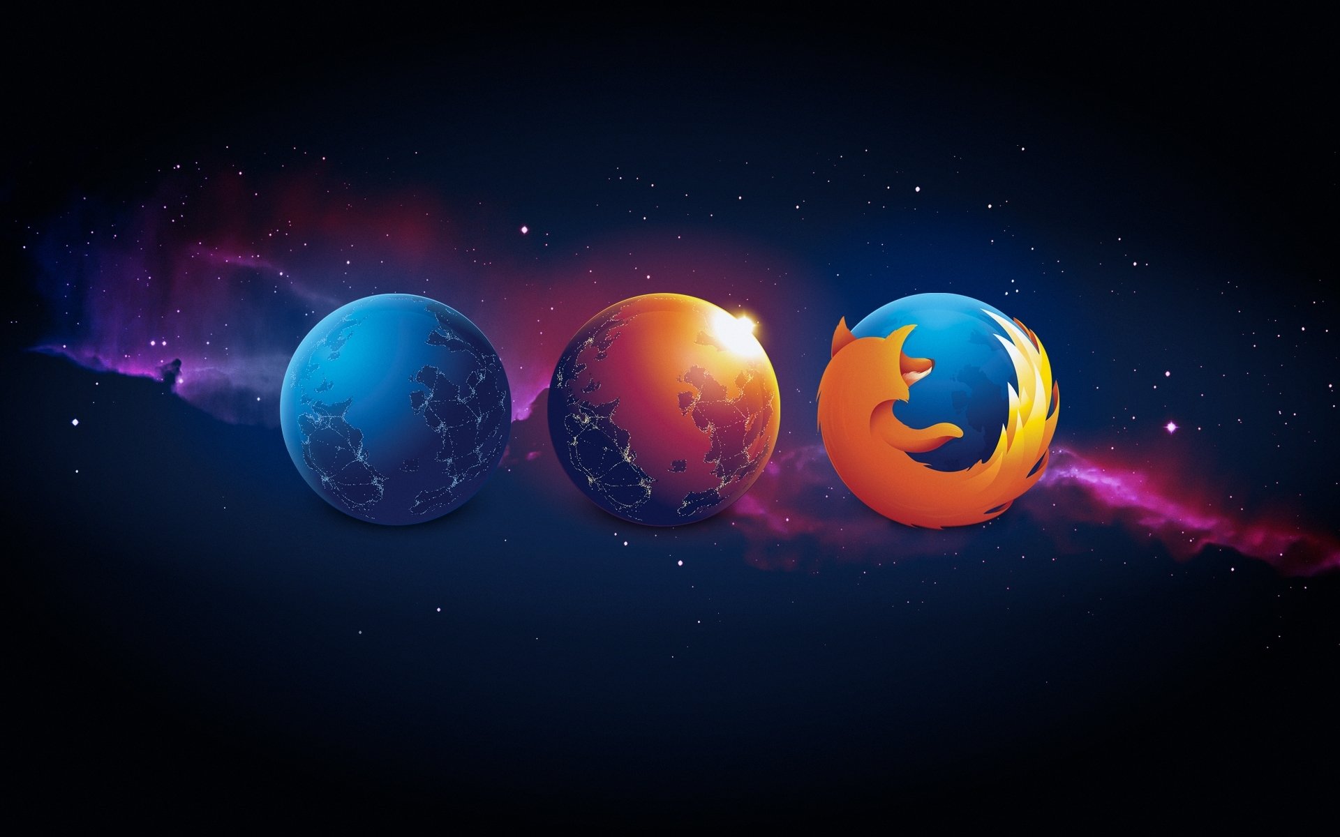 spazio pianeti trasformazione browser mozilla firefox