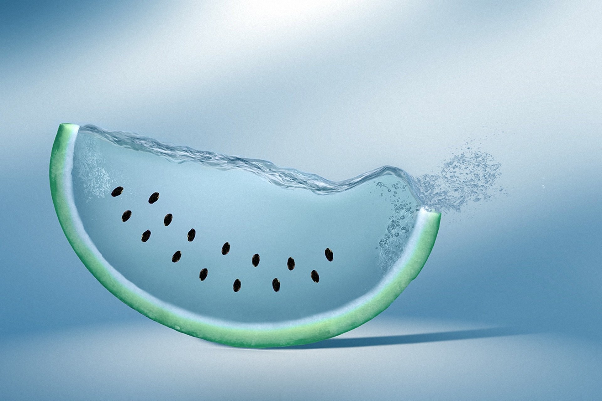 wassermelone wasser kreativ samen