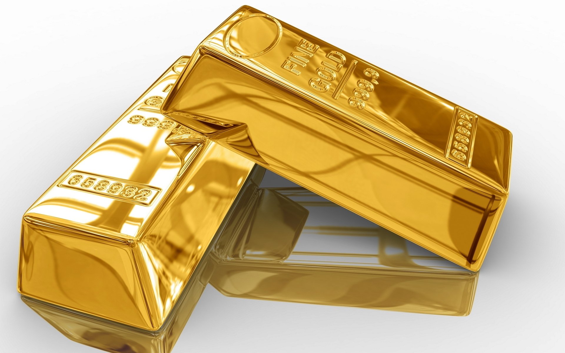 gold bars shine background 3d