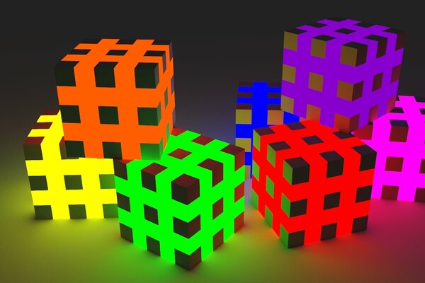 Color cubes de la coloration de l iris