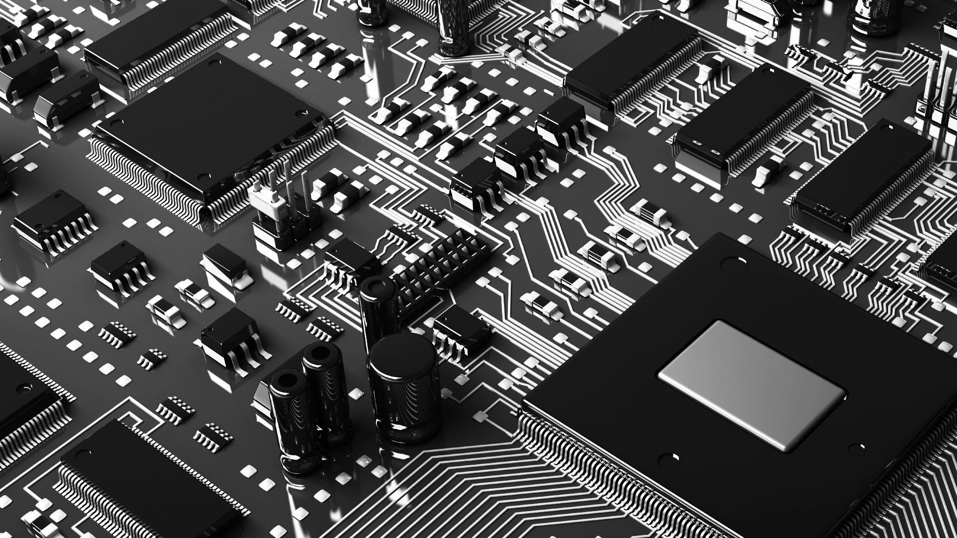 cpu ic circuito di bordo di chip