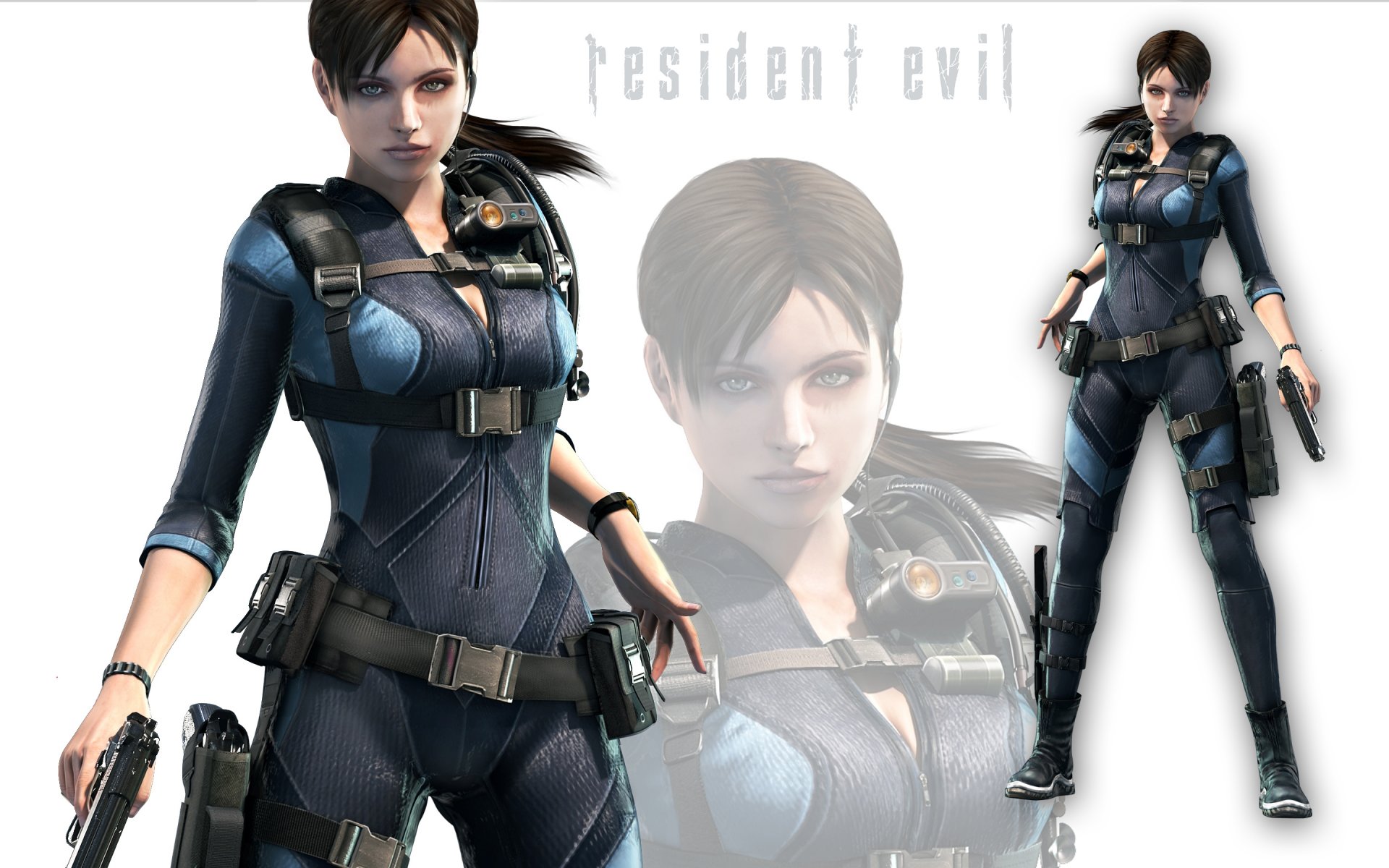 resident evil jill valentine dziewczyna seksowny brązowe włosy capcom gwiazdy wojownik 3d