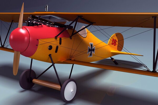 Visualization of 3d biplane albatross diii 