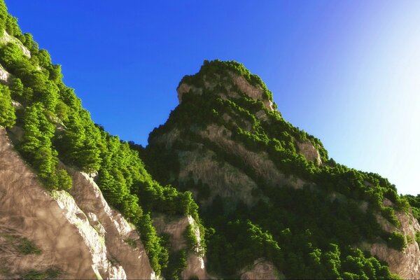 Des collines et des montagnes sur fond de ciel