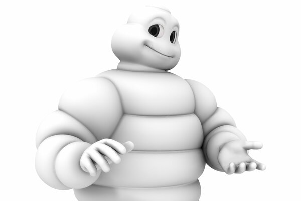 The symbol of the Michelin trademark, a man made of tires