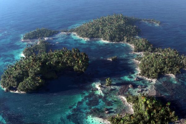 L image vue de dessus maritime de l océan