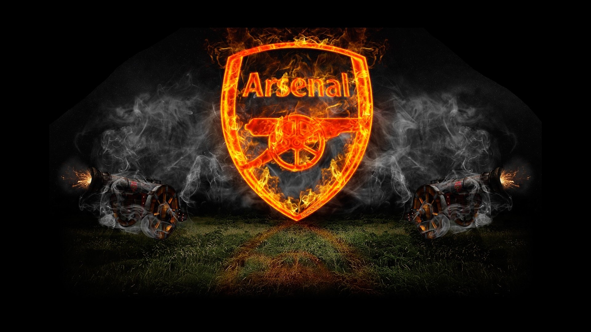 arsenal football club the gunners gunners emblem logo art fire gun smoke