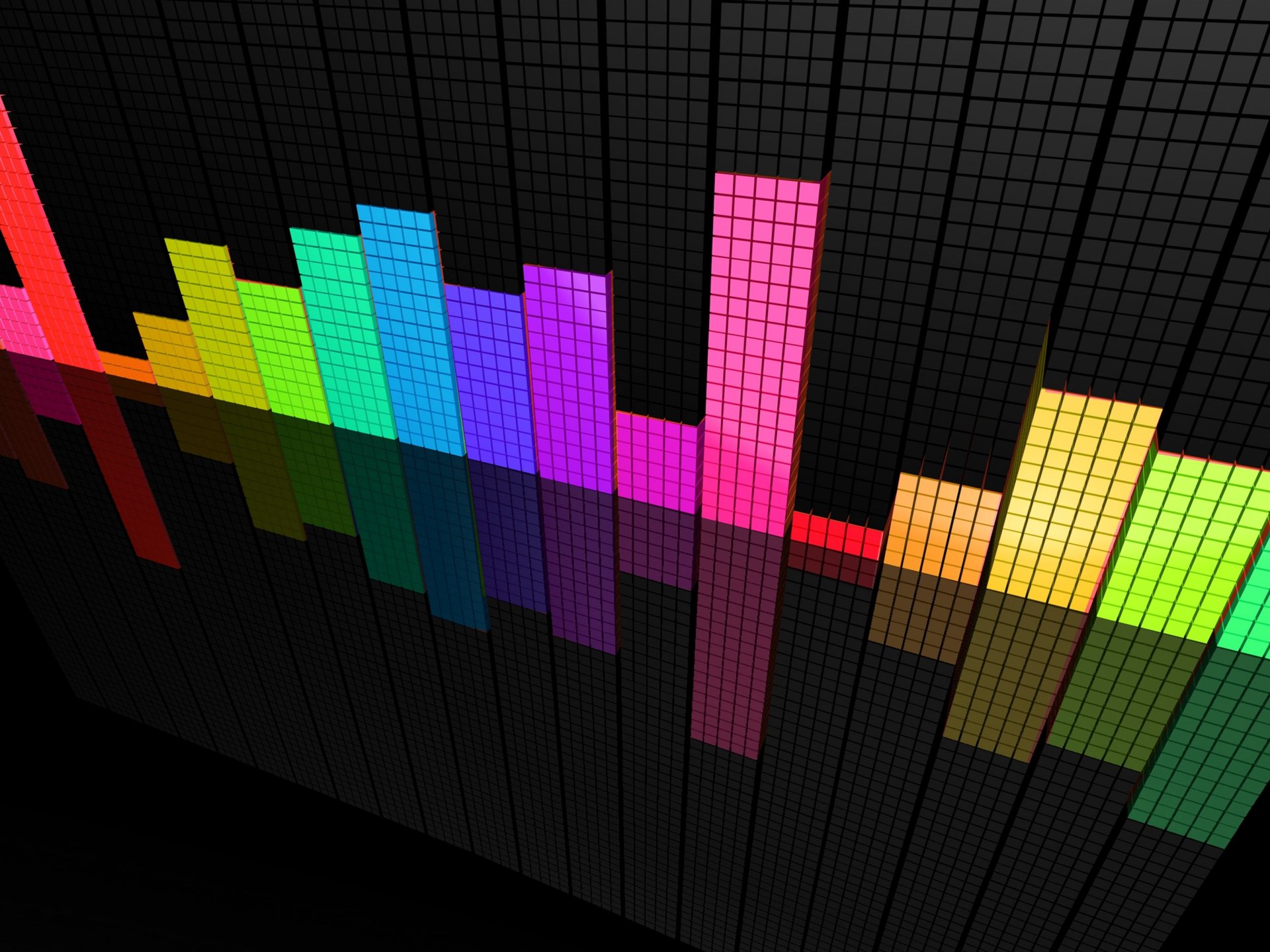 colorful perspective equalizer