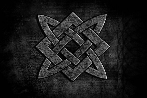 Svarga or an ancient symbol of the Slavs on a black background