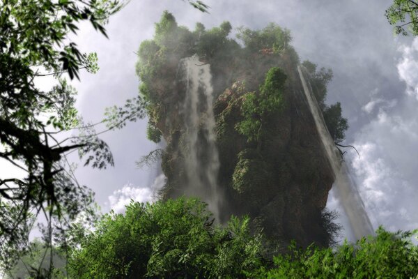 Unglaublich schönes Bild eines Wasserfalls