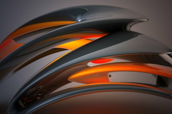 Abstract picture liquid metal