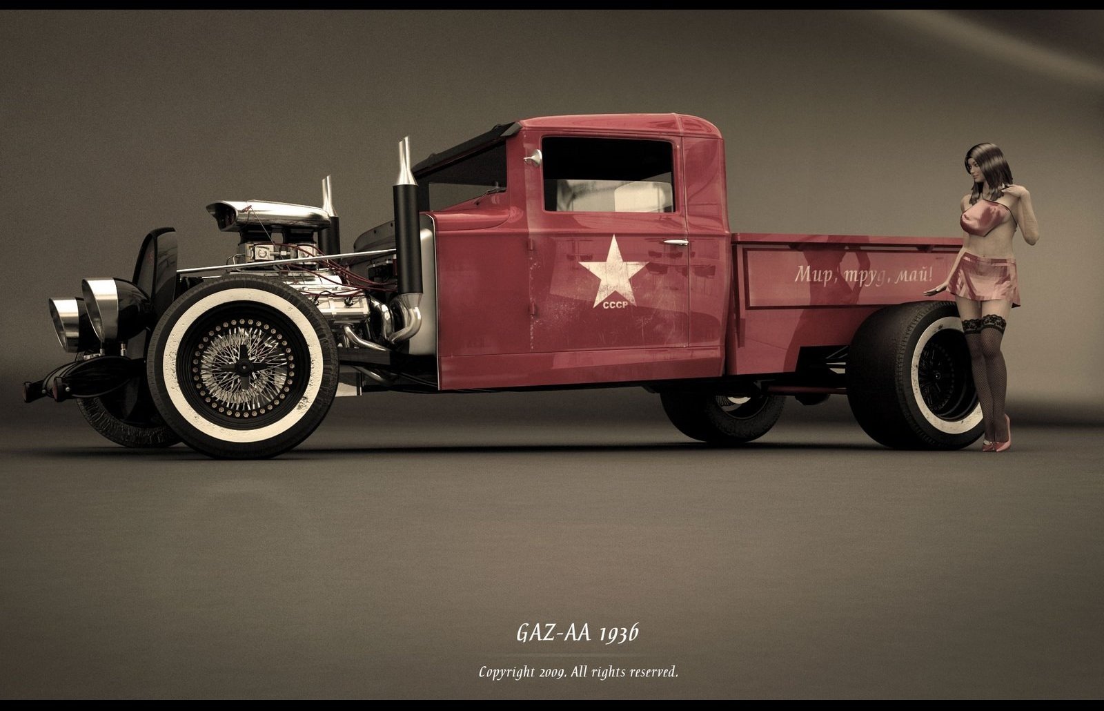 gaz 3d czerwone