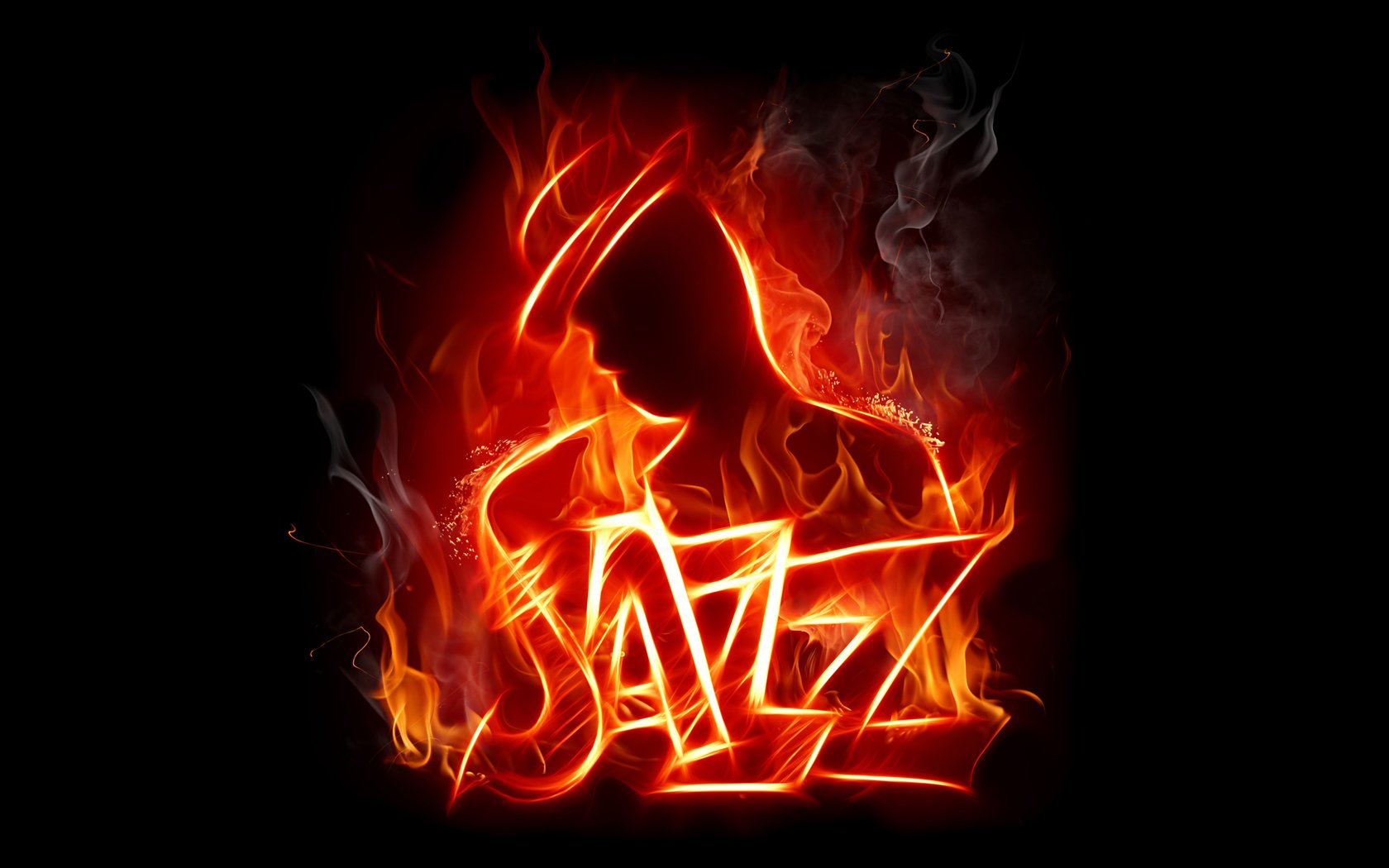 jazz fuoco silhouette