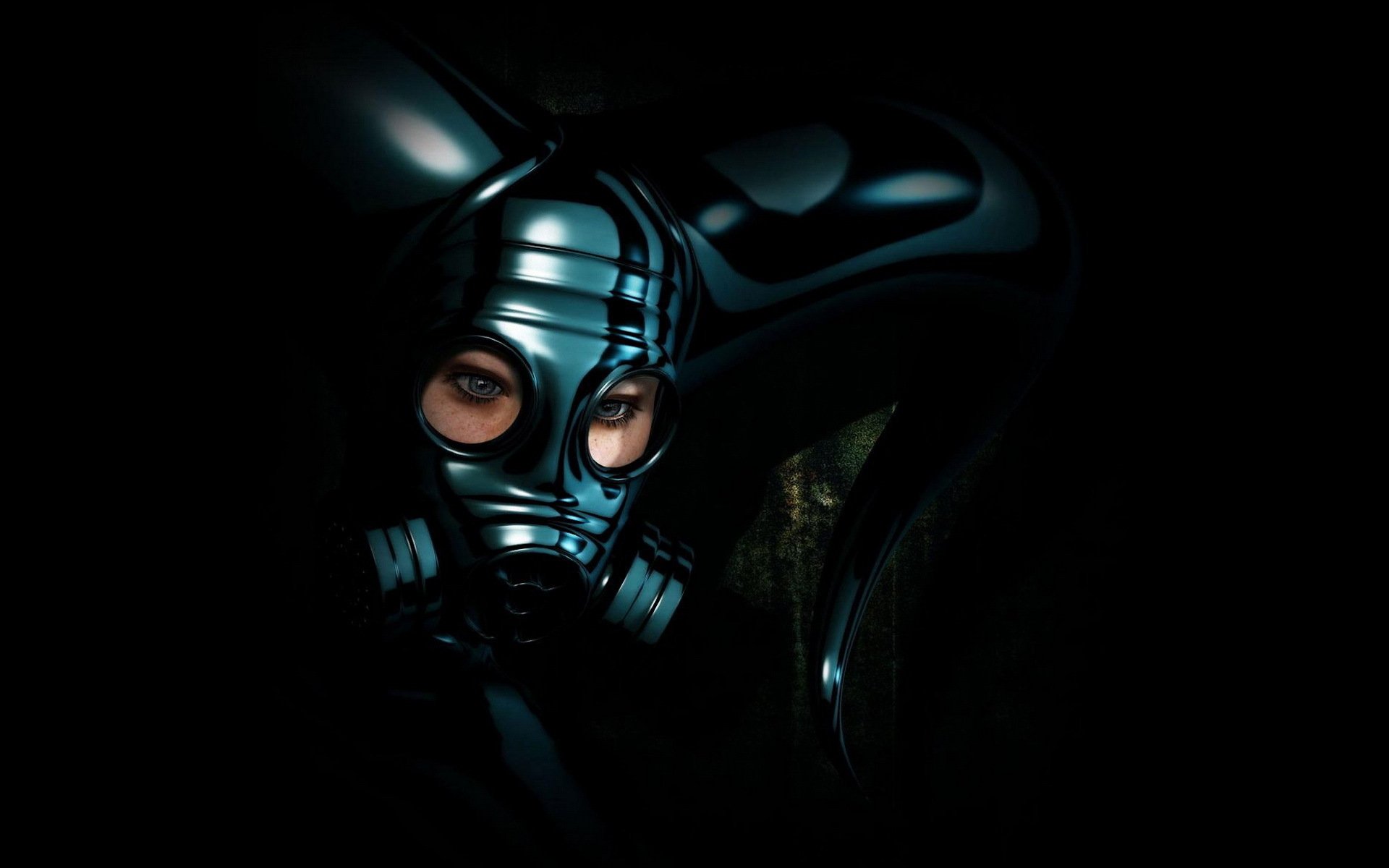 mask girl gas mask helmet