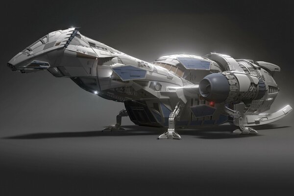 A ship from the future that looks like a lizard