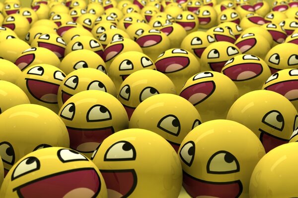 Ridere palle gialle smiley